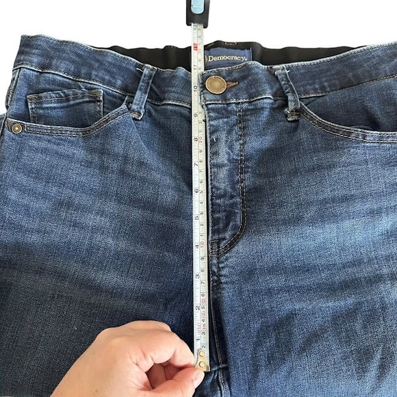 Democracy Ab Technology "Ab"solution Dak Wash Skinny Jeans Stretch Womens 12 - Picture 4 of 5